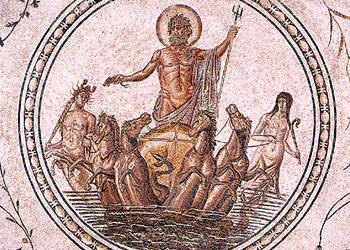Centraal medaillon van de 'Triomf van Neptunus'